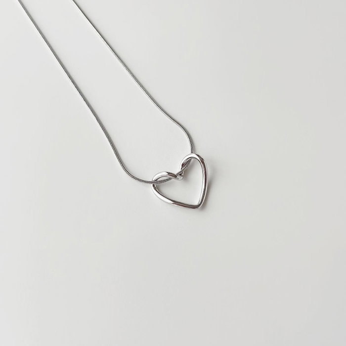 Heliophilia Silver Collar Love Heart Grey Plateado Heliophilia Silver Collar Love Heart Grey Plateado